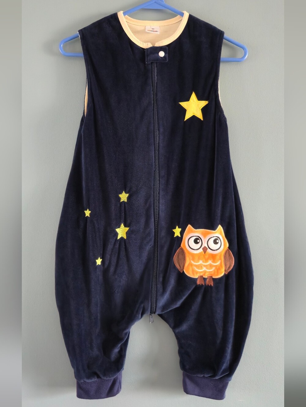 Navy Sleeveless Wearable Sleep Sack or Blanket With Feet Medium 2-3T
